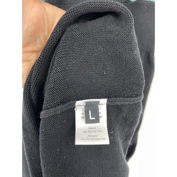 Mila Zovko Dress Womens Large Luna Sleeveless Maxi Black Green Colorblock - Picture 7 of 8